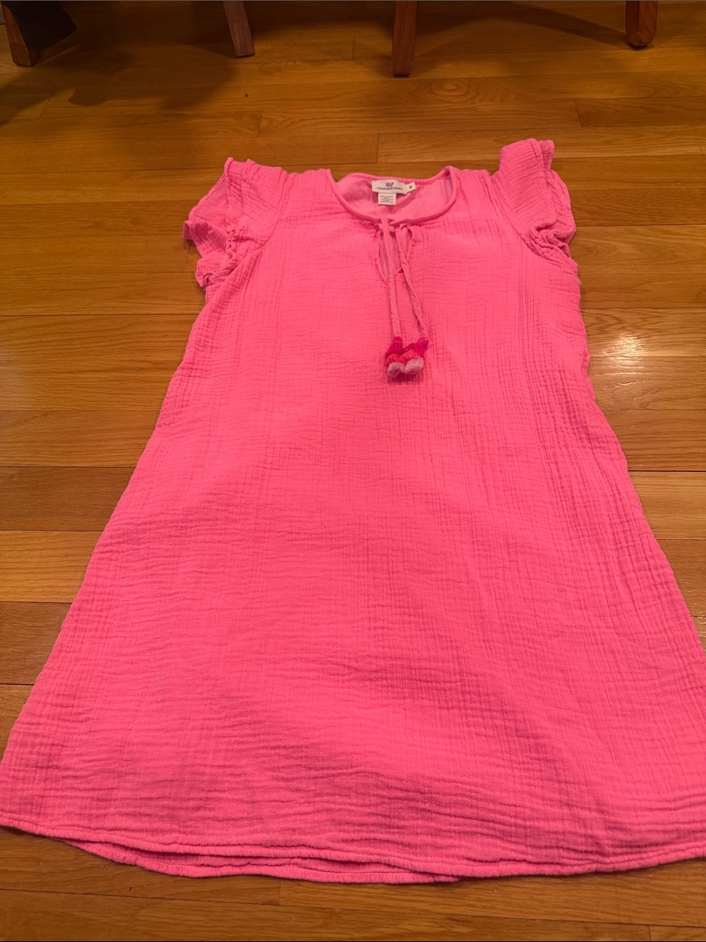 Vineyard vine pink dress with tassels size medium. - Picture 1 of 7